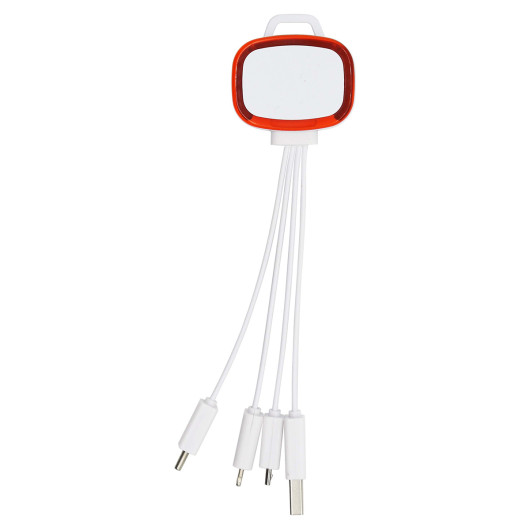 Red Branded 3 in 1 Cables